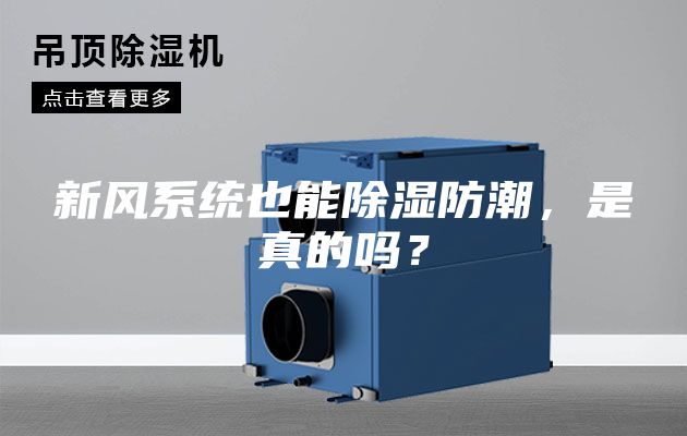 新風系統也能除濕防潮，是真的嗎？