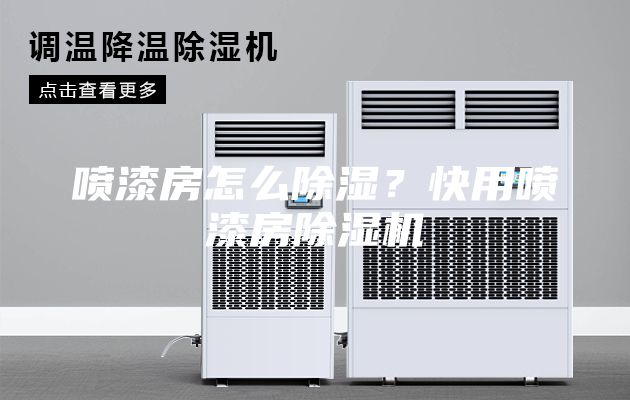 噴漆房怎么除濕？快用噴漆房除濕機