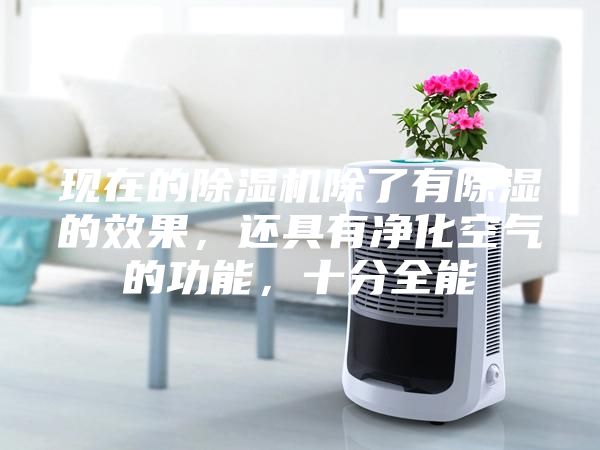 現在的除濕機除了有除濕的效果，還具有凈化空氣的功能，十分全能