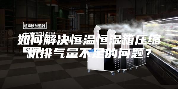 如何解決恒溫恒濕箱壓縮機排氣量不足的問題？